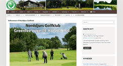 Desktop Screenshot of norddjursgolf.dk