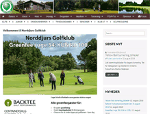 Tablet Screenshot of norddjursgolf.dk